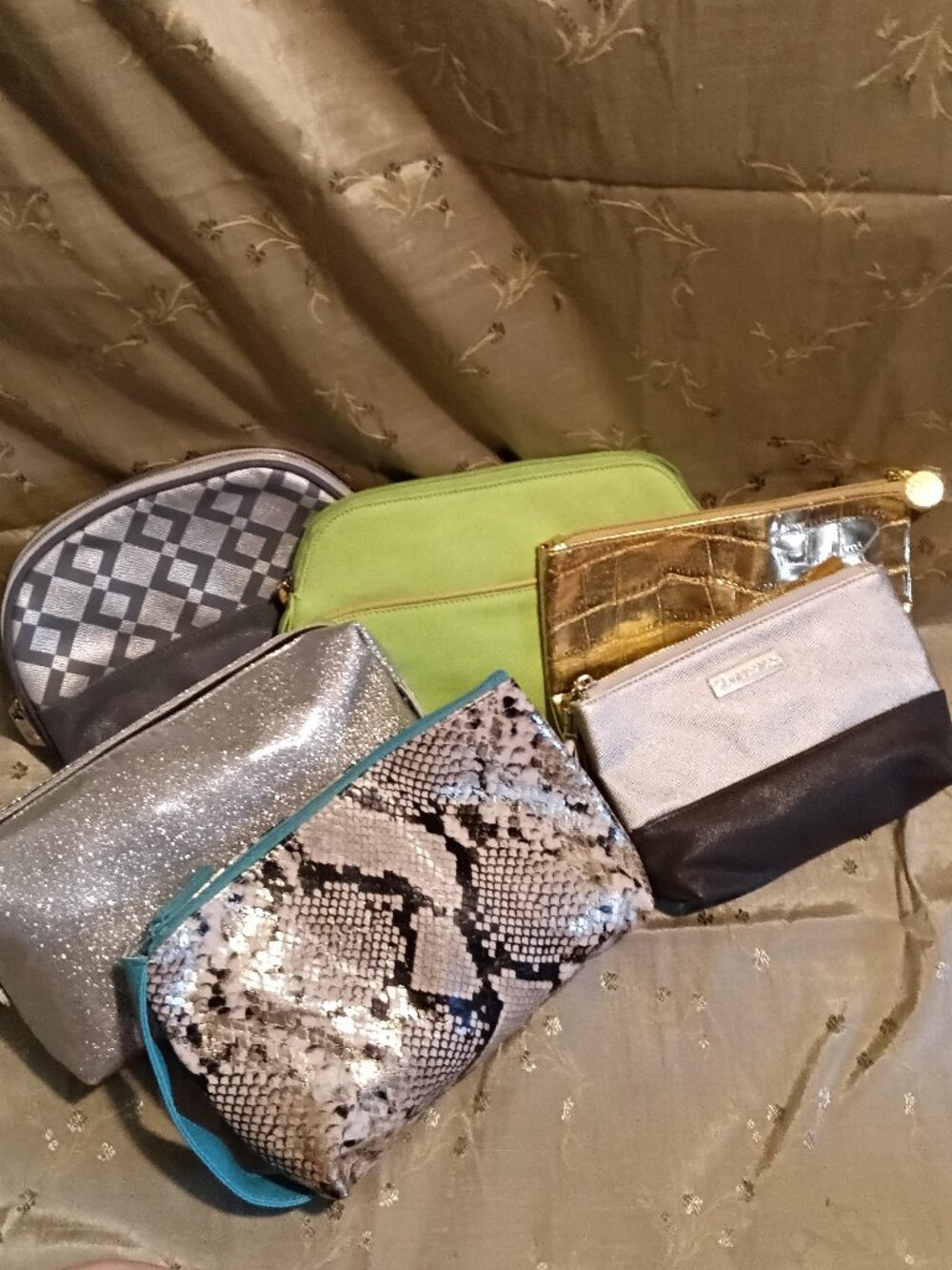Six Cosmetic Pouches